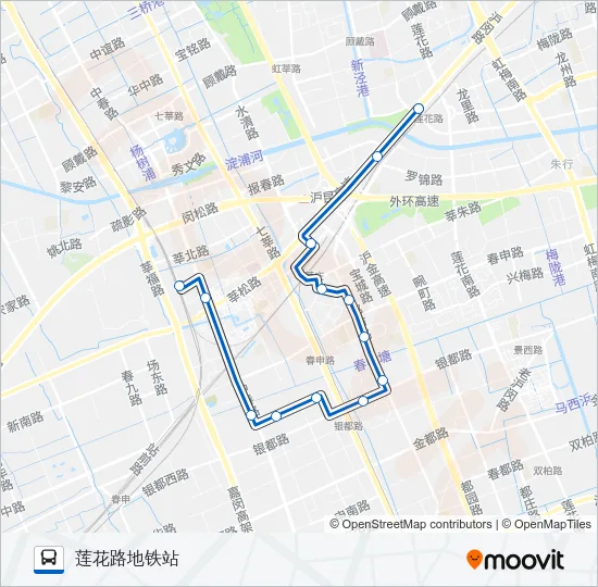 公交闵行6路的线路图