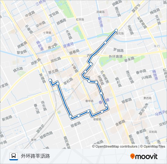 闵行6路 bus Line Map