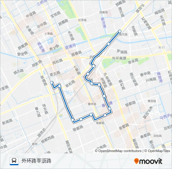 公交闵行6路的线路图