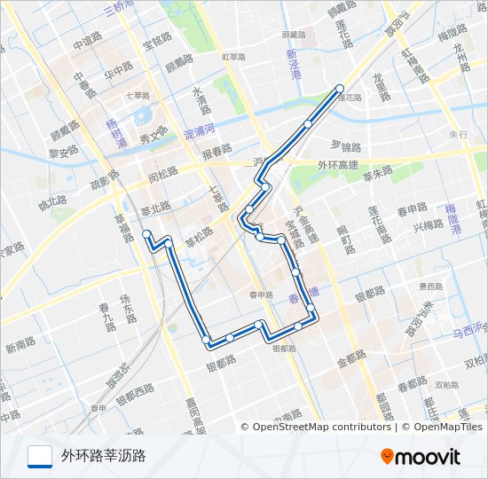 公交闵行6路的线路图
