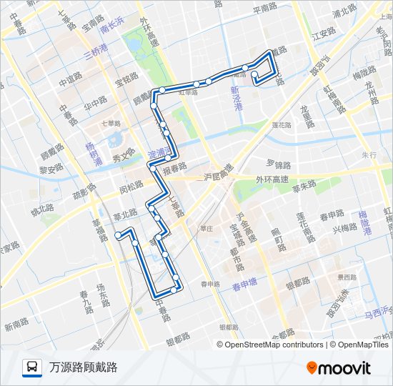 公交闵行8路的线路图