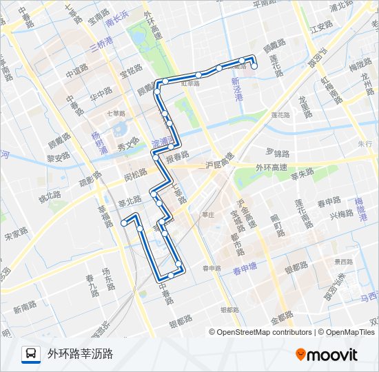 闵行8路 Bus Line Map