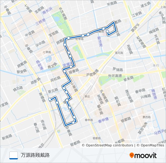 闵行8路 bus Line Map