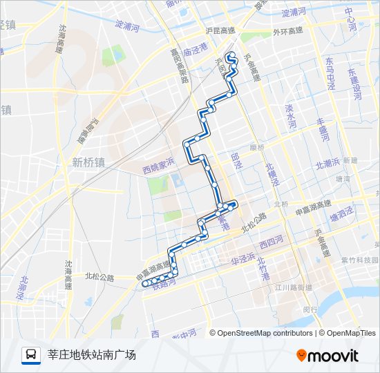 闵行9路 Bus Line Map