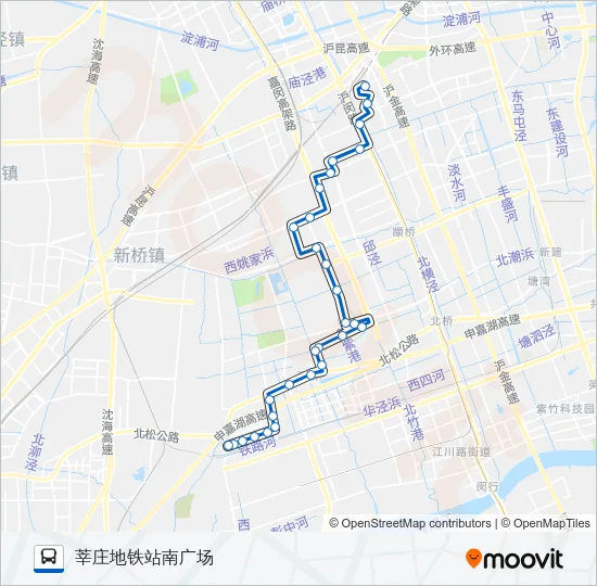 公交闵行9路的线路图