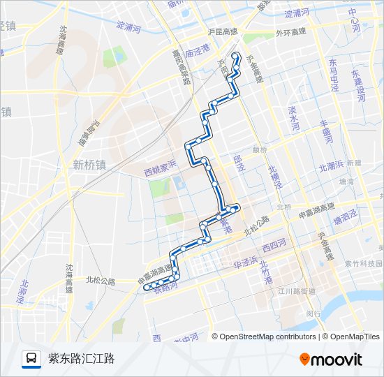 闵行9路 Bus Line Map