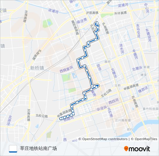 闵行9路 bus Line Map