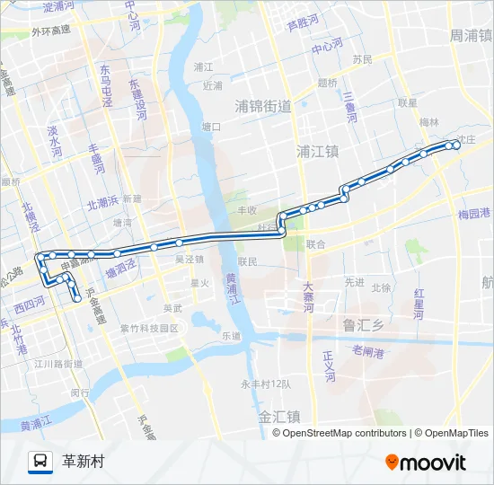 公交闵行10路的线路图