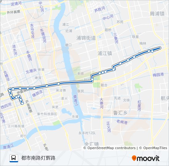 闵行10路 bus Line Map