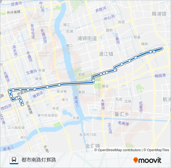公交闵行10路的线路图