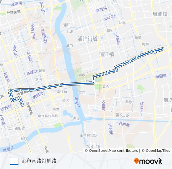 公交闵行10路的线路图