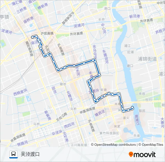 公交闵行15路的线路图