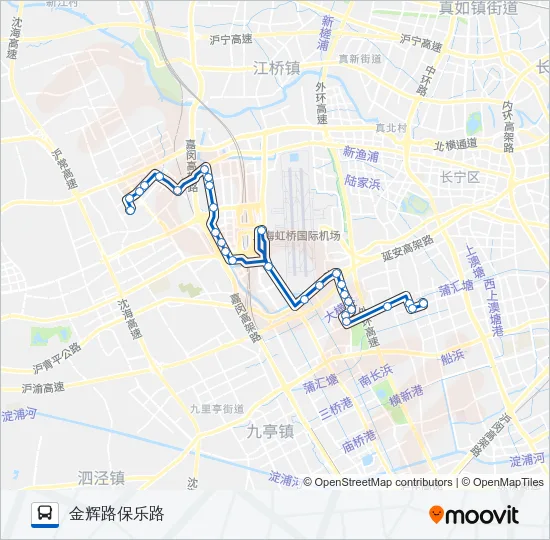 公交闵行18路的线路图