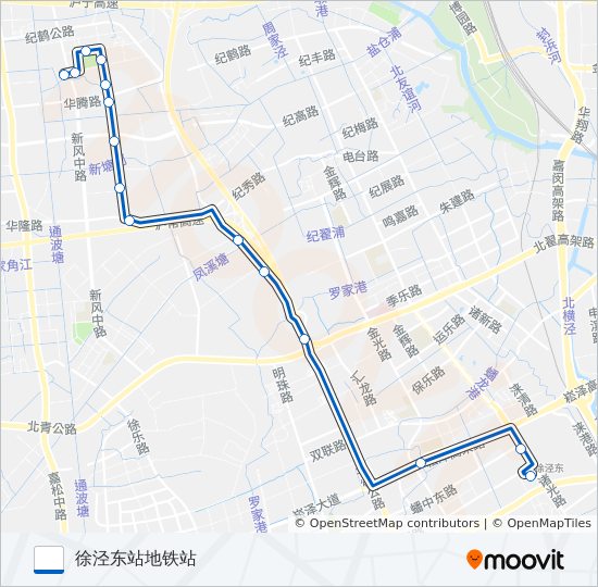 公交773路的线路图