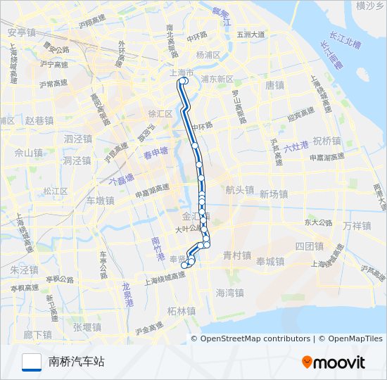 南申专线 bus Line Map