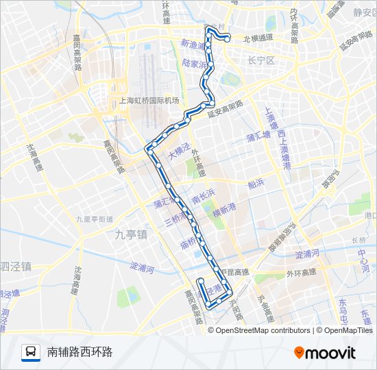 公交196路的线路图