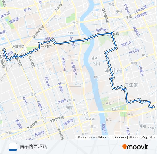 闵行12路 bus Line Map