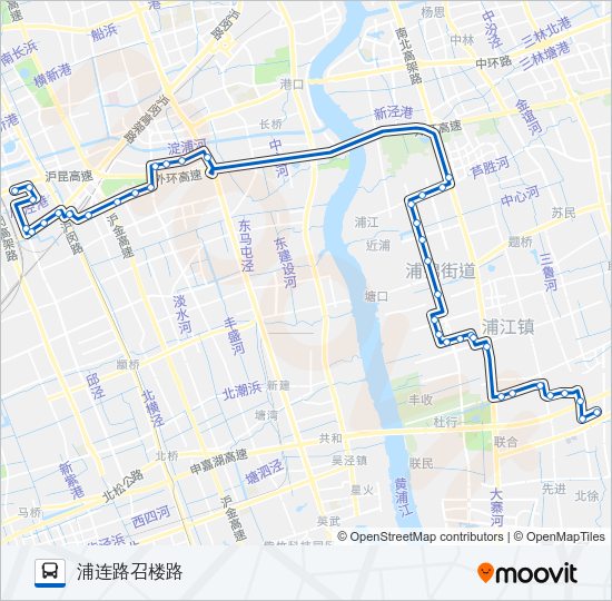 公交闵行12路的线路图