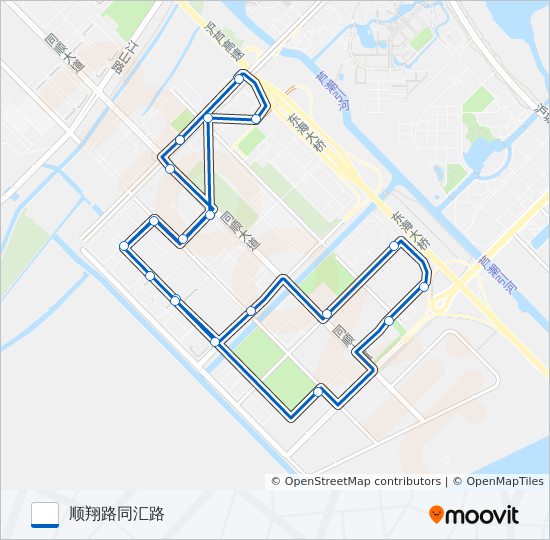 公交申港2路的线路图