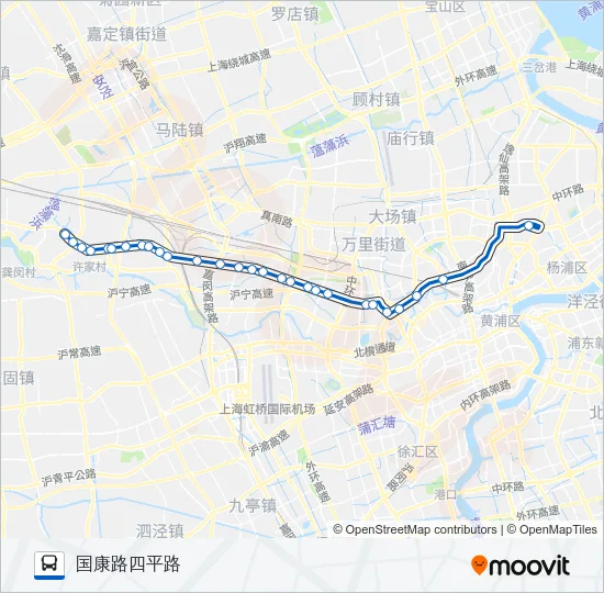 北安跨线定班线 Bus Line Map