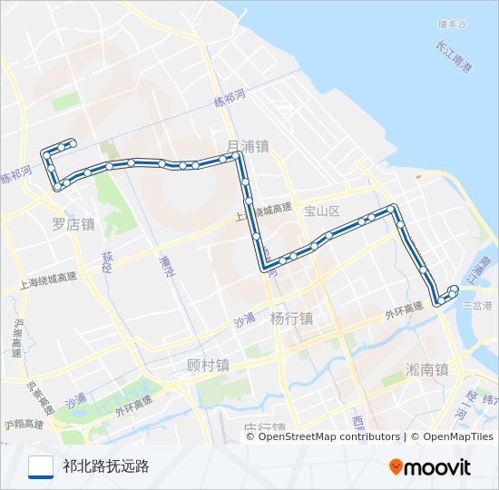 宝山21路 bus Line Map
