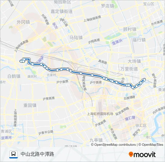 公交陆安专高速线路的线路图