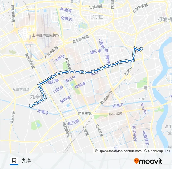 92B Bus Line Map