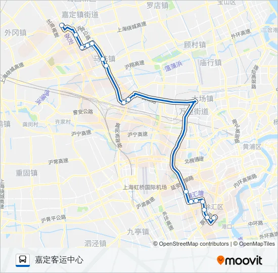 上嘉线 Bus Line Map