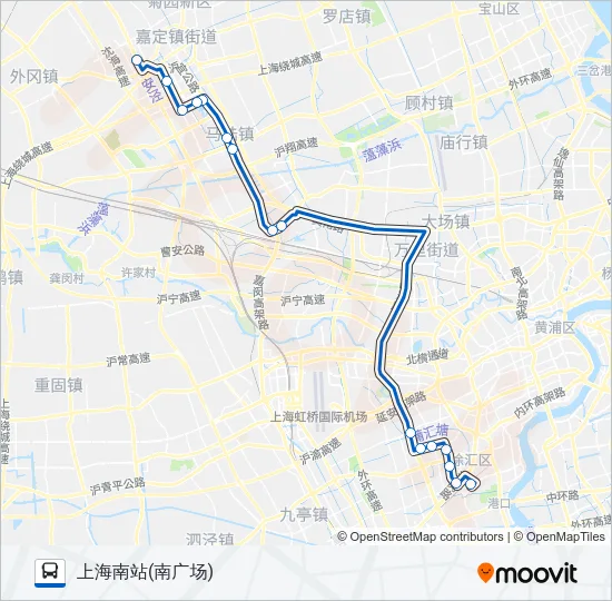 上嘉线 Bus Line Map
