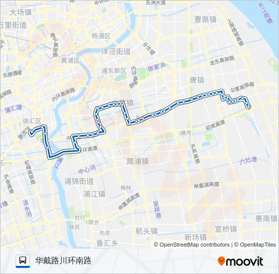 南川线 Bus Line Map