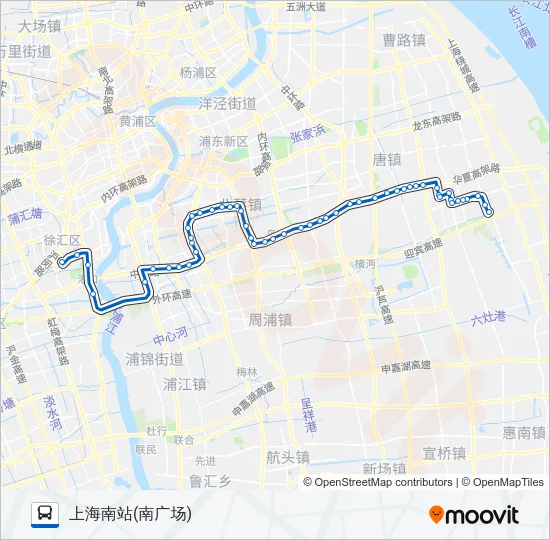 南川线 Bus Line Map