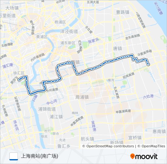 南川线 bus Line Map