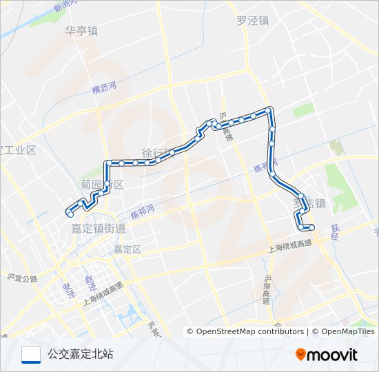 嘉店线 bus Line Map