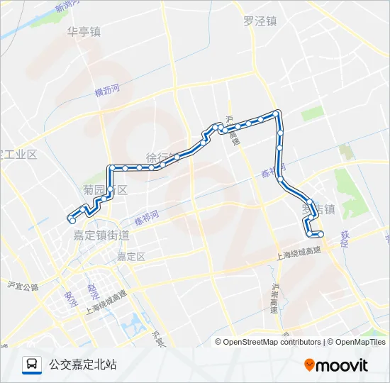 嘉店线 Bus Line Map
