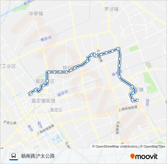 嘉店线 Bus Line Map