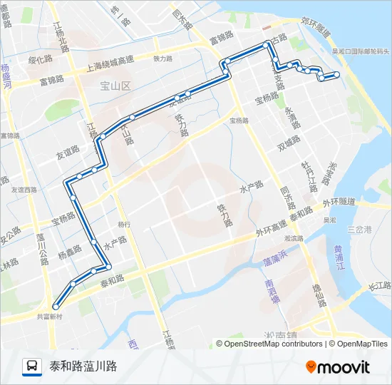 宝山2路 Bus Line Map