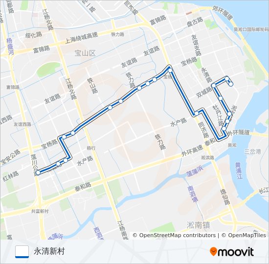宝山5路 bus Line Map