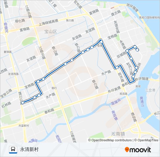 宝山5路 bus Line Map