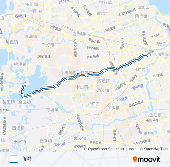 沪商专线 bus Line Map