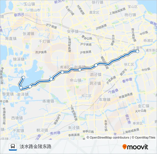 沪商专线 Bus Line Map