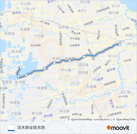 沪商专线 bus Line Map