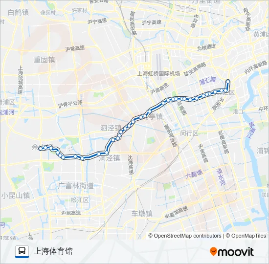 上佘定班线 Bus Line Map