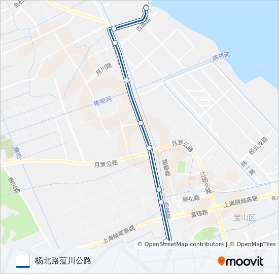 宝山14路 bus Line Map