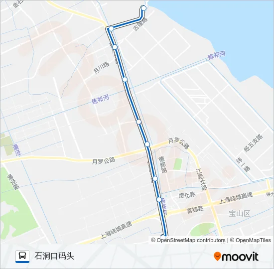 宝山14路 Bus Line Map