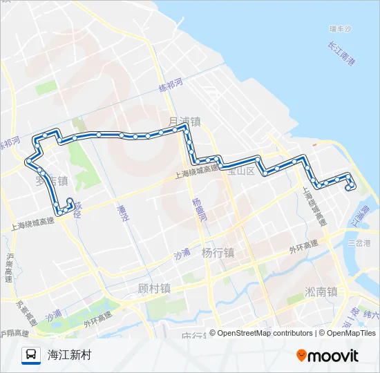 宝山23路 Bus Line Map