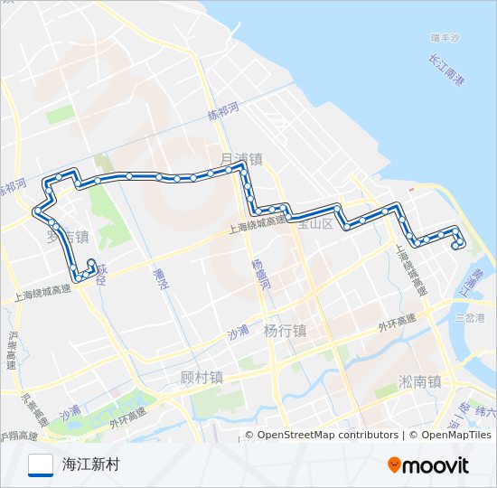 宝山23路 bus Line Map