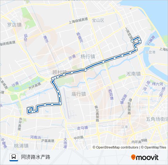 公交宝山25路的线路图