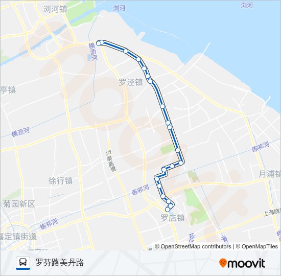 公交宝山81路的线路图