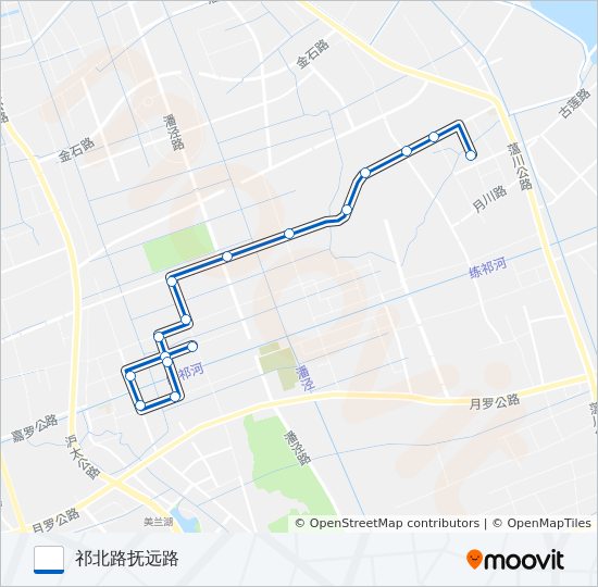 公交宝山84路的线路图