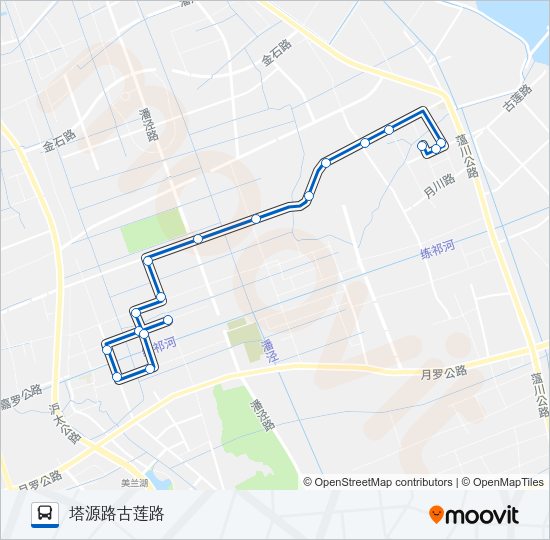 公交宝山84路的线路图
